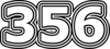 356 — изображение числа триста пятьдесят шесть (картинка 7)