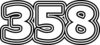 358 — изображение числа триста пятьдесят восемь (картинка 7)