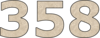 358 — изображение числа триста пятьдесят восемь (картинка 2)