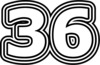 36 — изображение числа тридцать шесть (картинка 7)