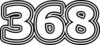 368 — изображение числа триста шестьдесят восемь (картинка 7)