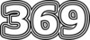 369 — изображение числа триста шестьдесят девять (картинка 7)