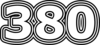380 — изображение числа триста восемьдесят (картинка 7)