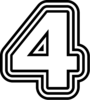 4 — изображение числа четыре (картинка 7)