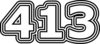 413 — изображение числа четыреста тринадцать (картинка 7)