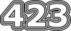 423 — изображение числа четыреста двадцать три (картинка 7)
