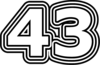 43 — изображение числа сорок три (картинка 7)