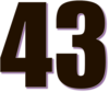 43 — изображение числа сорок три (картинка 3)