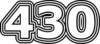 430 — изображение числа четыреста тридцать (картинка 7)
