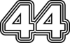44 — изображение числа сорок четыре (картинка 7)