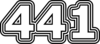 441 — изображение числа четыреста сорок один (картинка 7)