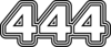 444 — изображение числа четыреста сорок четыре (картинка 7)
