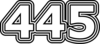 445 — изображение числа четыреста сорок пять (картинка 7)