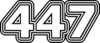 447 — изображение числа четыреста сорок семь (картинка 7)