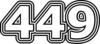 449 — изображение числа четыреста сорок девять (картинка 7)