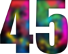 45 — изображение числа сорок пять (картинка 6)