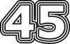 45 — изображение числа сорок пять (картинка 7)