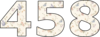 458 — изображение числа четыреста пятьдесят восемь (картинка 2)
