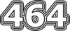 464 — изображение числа четыреста шестьдесят четыре (картинка 7)