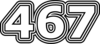 467 — изображение числа четыреста шестьдесят семь (картинка 7)