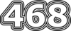 468 — изображение числа четыреста шестьдесят восемь (картинка 7)