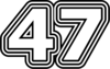 47 — изображение числа сорок семь (картинка 7)