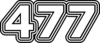 477 — изображение числа четыреста семьдесят семь (картинка 7)