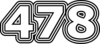 478 — изображение числа четыреста семьдесят восемь (картинка 7)