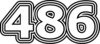 486 — изображение числа четыреста восемьдесят шесть (картинка 7)