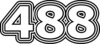488 — изображение числа четыреста восемьдесят восемь (картинка 7)