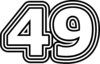 49 — изображение числа сорок девять (картинка 7)