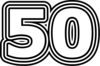 50 — изображение числа пятьдесят (картинка 7)