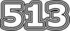 513 — изображение числа пятьсот тринадцать (картинка 7)