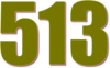 513 — изображение числа пятьсот тринадцать (картинка 3)