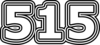 515 — изображение числа пятьсот пятнадцать (картинка 7)