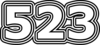 523 — изображение числа пятьсот двадцать три (картинка 7)