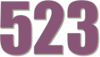 523 — изображение числа пятьсот двадцать три (картинка 3)