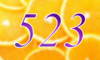 523 — изображение числа пятьсот двадцать три (картинка 4)