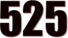 525 — изображение числа пятьсот двадцать пять (картинка 3)