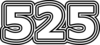 525 — изображение числа пятьсот двадцать пять (картинка 7)
