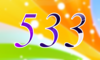 533 — изображение числа пятьсот тридцать три (картинка 4)