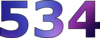 534 — изображение числа пятьсот тридцать четыре (картинка 2)