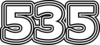 535 — изображение числа пятьсот тридцать пять (картинка 7)