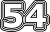 54 — изображение числа пятьдесят четыре (картинка 7)