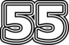 55 — изображение числа пятьдесят пять (картинка 7)