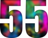 55 — изображение числа пятьдесят пять (картинка 6)