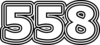 558 — изображение числа пятьсот пятьдесят восемь (картинка 7)