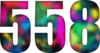 558 — изображение числа пятьсот пятьдесят восемь (картинка 6)