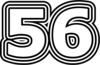 56 — изображение числа пятьдесят шесть (картинка 7)
