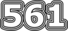 561 — изображение числа пятьсот шестьдесят один (картинка 7)